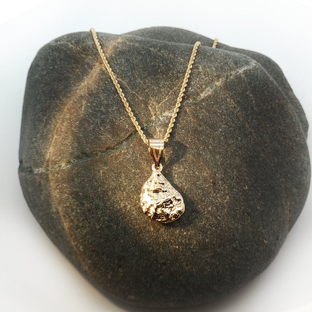 14K 3D Oyster Necklace
