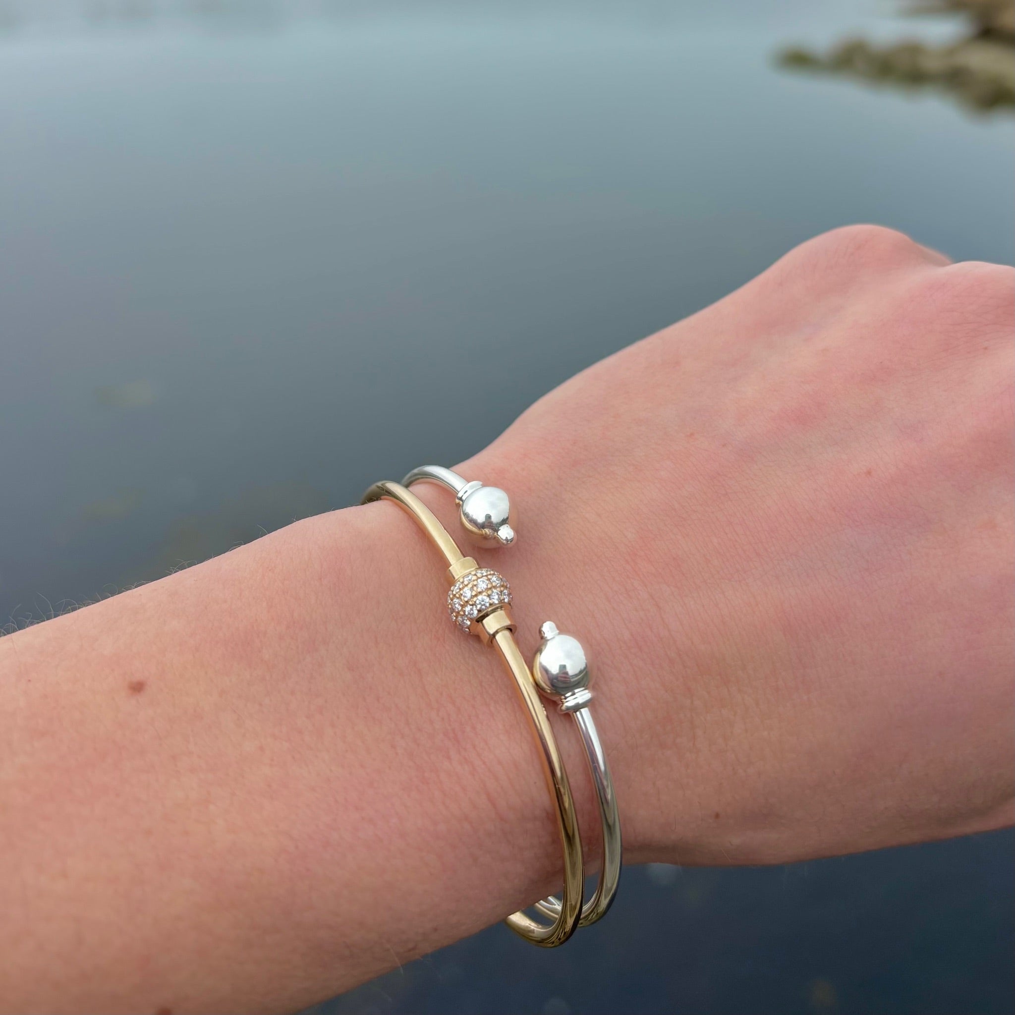 All 14K Gold Cape Cod Pavé Diamond Bracelet