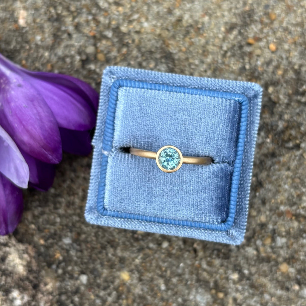 Aquamarine Bezel Ring