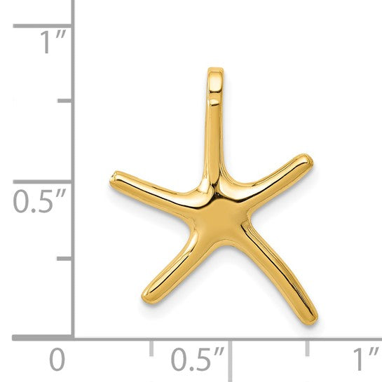 14K Gold Dancing Starfish Necklace