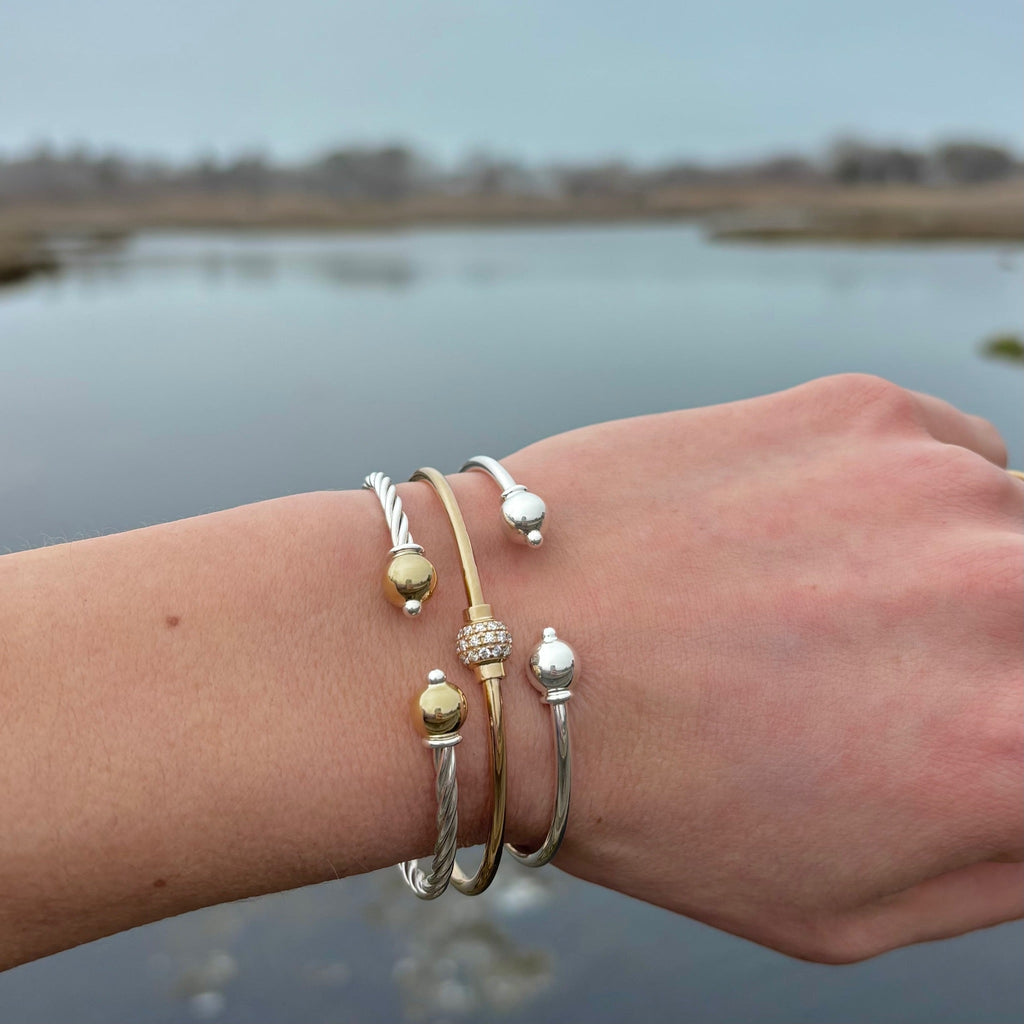 All 14K Gold Cape Cod Pavé Diamond Bracelet