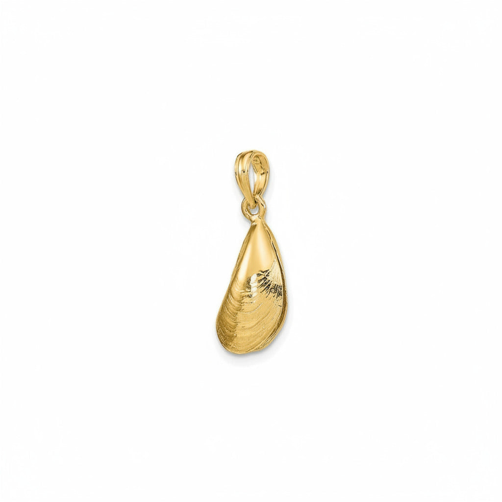 14K 3-D Mussel Necklace