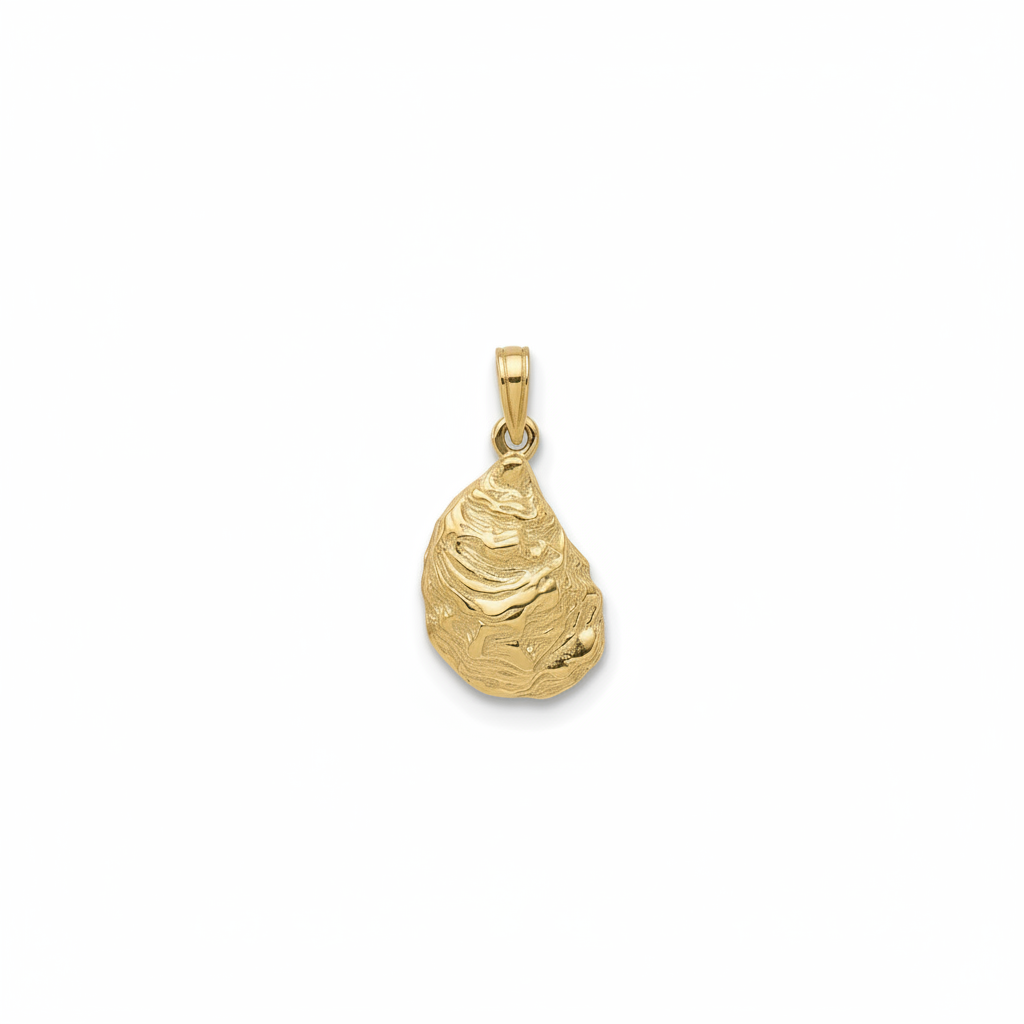 14K Gold Oyster Necklace