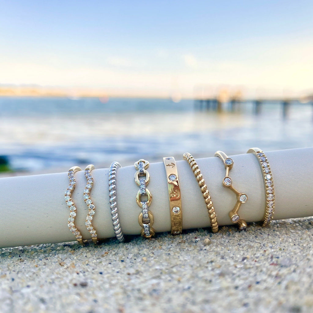 14K Gold Double Wave Ring