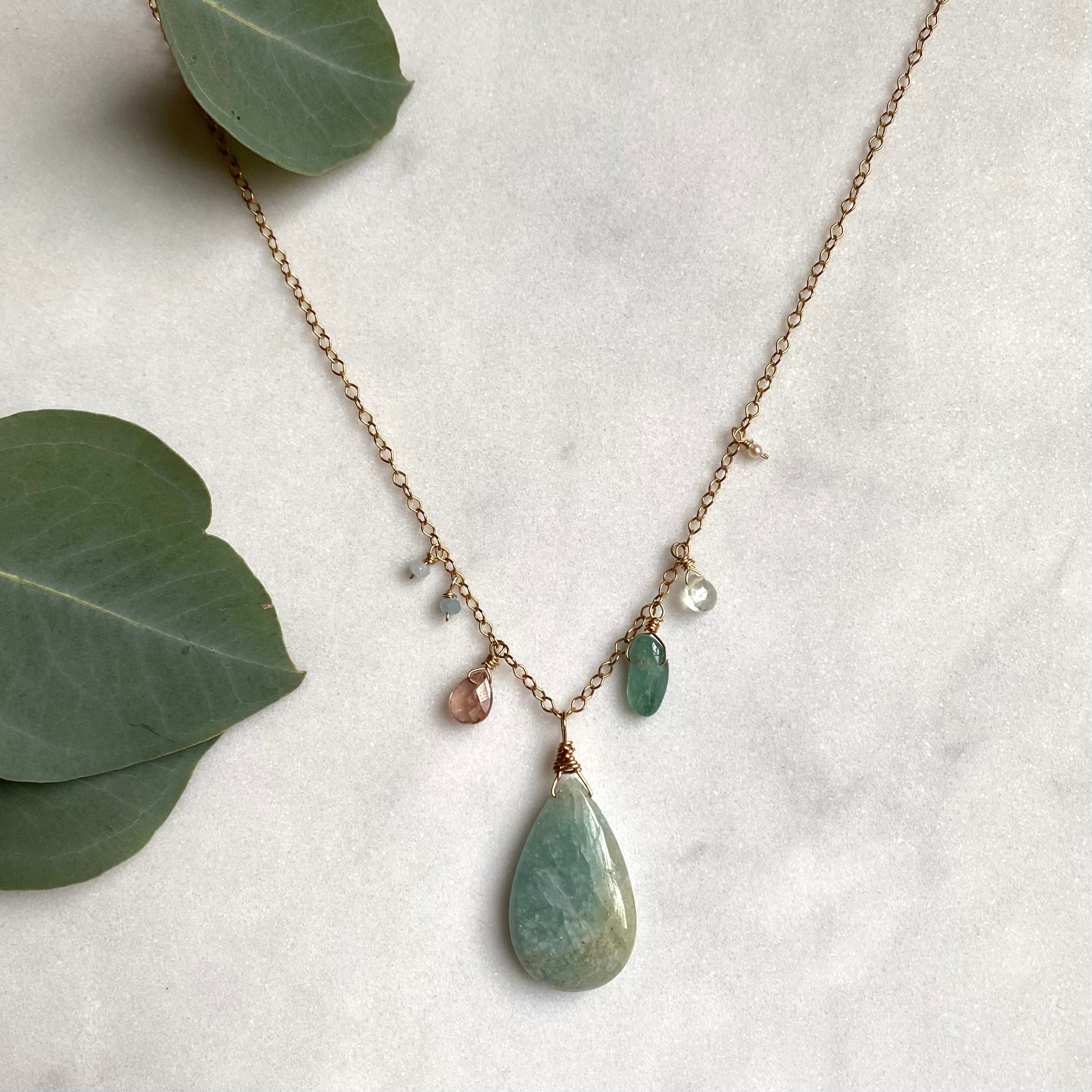 Aquamarine Spring Mix Necklace