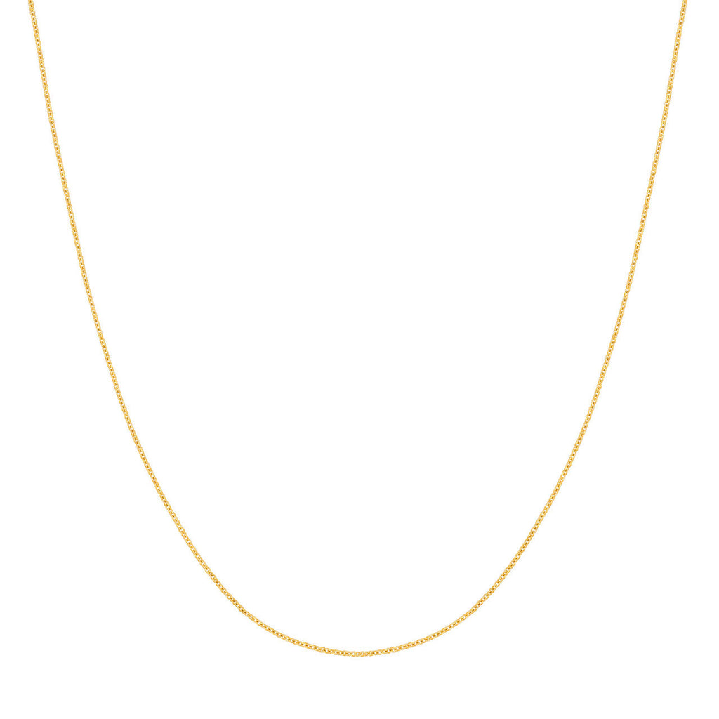 13-15" 1.20mm 14k Gold Cable Chain