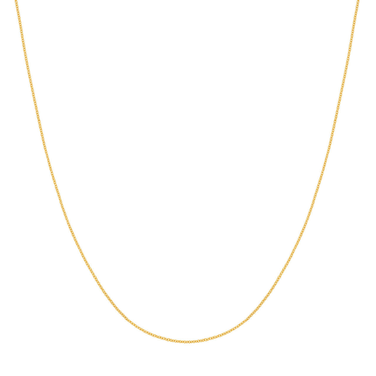 13-15" 1.20mm 14k Gold Cable Chain