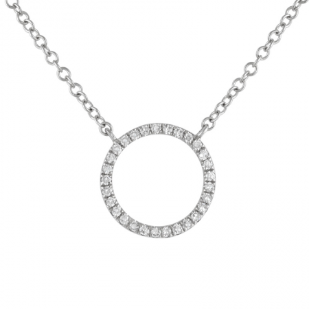 14K Gold + Diamond Petite Eternity Necklace