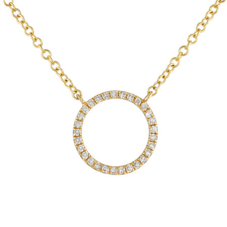 14K Gold + Diamond Petite Eternity Necklace
