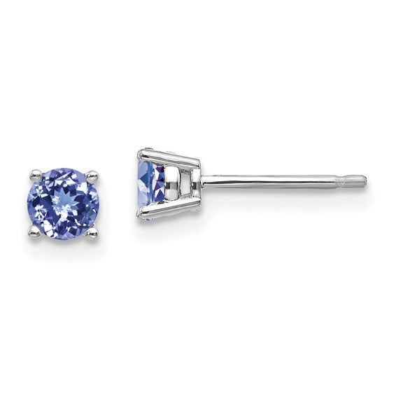 4mm Tanzanite Stud Earrings